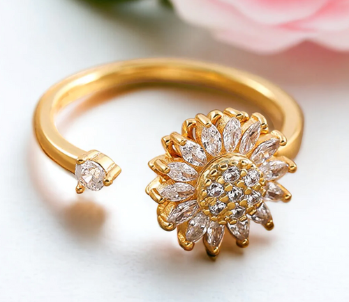 ANILLO GIRASOL GIRATORIO