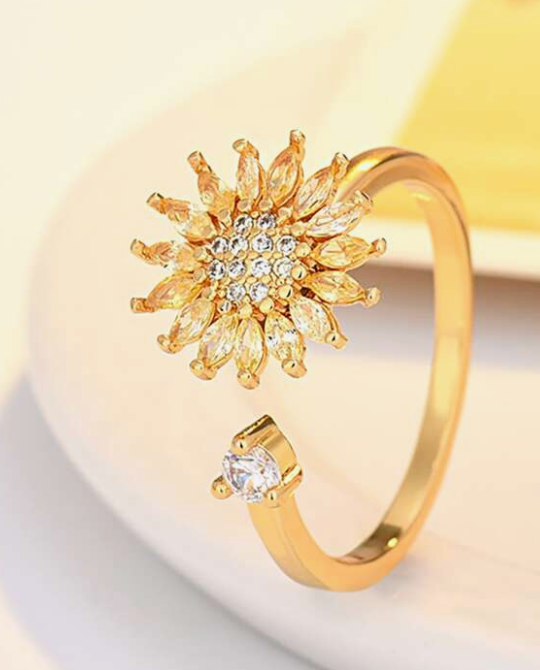 ANILLO GIRASOL GIRATORIO